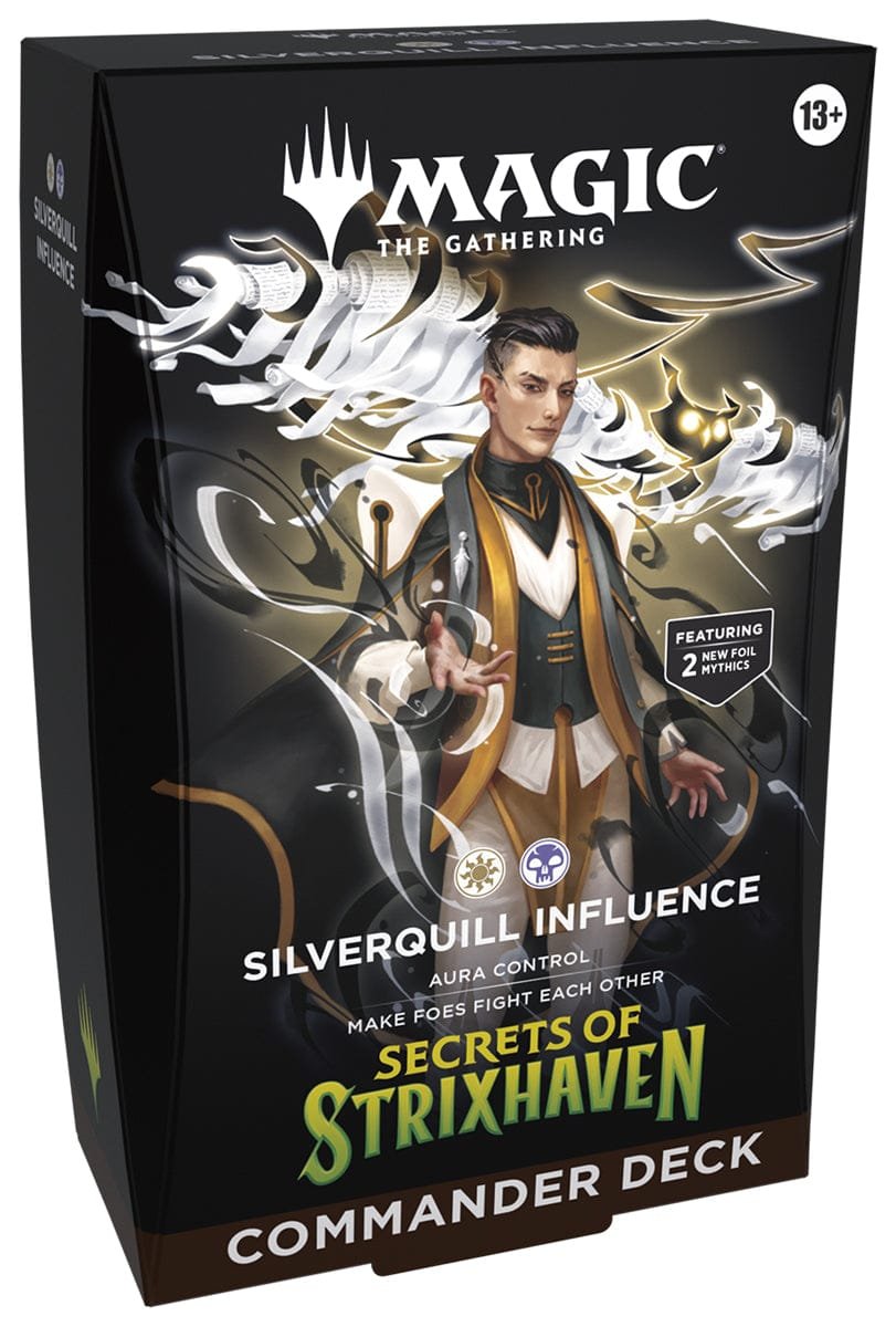 4ede5e6e-wizards-of-the-coast-magic-the-gathering-secrets-of-strixhaven-commander-deck-silverquill-influence-1218569050 Magic: The Gathering - Secrets of Strixhaven Commander Deck: Silverquill Influence image 0