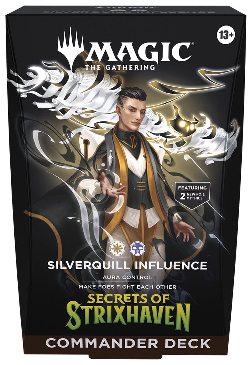 81298065-wizards-of-the-coast-magic-the-gathering-secrets-of-strixhaven-commander-deck-silverquill-influence-1218569049 Magic: The Gathering - Secrets of Strixhaven Commander Deck: Silverquill Influence image 1
